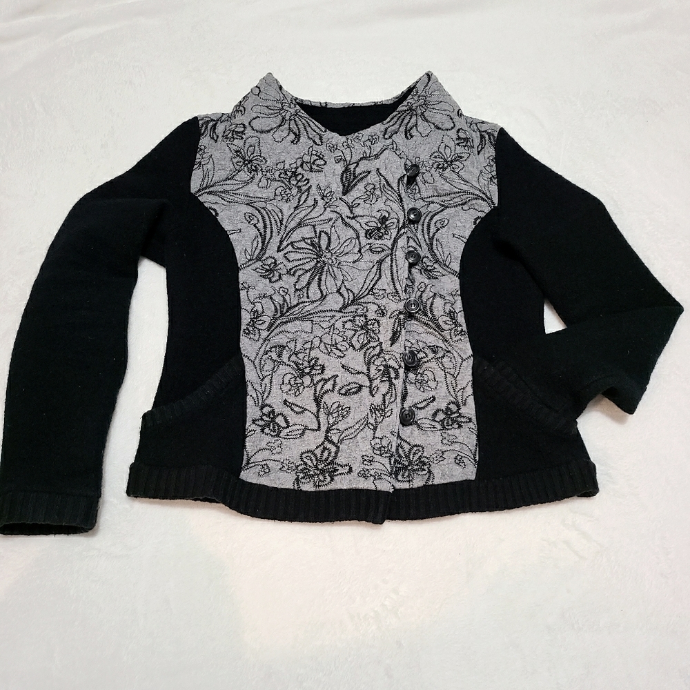 Knitted & Knotted Burke Embroidered Bomber Jacket